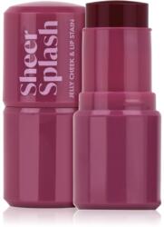 Barry M Sheer Splash multifunkcionális smink ajkakra és arcra árnyalat Pomegranate Pour 5.8 g