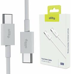 Allity Cablu de date si incarcare Allity AUC-03, USB-C to USB-C, 60W, 2m, Alb