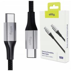Allity Cablu de date si incarcare Allity AUC-01, USB-C to USB-C, 100W, 1m, Negru