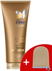 Dove Summer Revived Önbarnító Testápoló közepes - sötét árnyalatú bőrre 200ml + Ajándék Dove Önbarnító Kesztyű