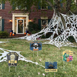 Deconline Hounted House 4 db-os Leszúrható Halloweeni tábla szett (976190)