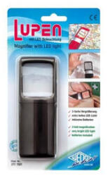Wedo nagyító LED fénnyel, 35x38mm fekete (2717501) (2717501)