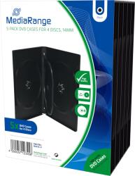 MediaRange 4 DVD 14 mm, 5 db, fekete (BOX35-4)