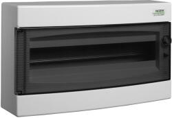 NOARK Electric Műanyag elosztó doboz, Felületre szerelhető, Átlátszó ajtó, IP40, 1x18 modul (101499)