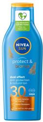 Nivea Napvédő és barnító krém Nivea Sun Protect & Bronze, SPF 30, 200 ml