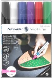 Schneider Paint-It 320 Akril filctoll készlet, 6 db, 4 mm