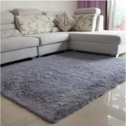 Mila Home hosszú bolyhos szőnyeg, 80x150 cm, 100% poliamid, tapadó, sötétszürke, 1500 gr/m2 (HKG-MA-POSTDIKKGRI-80x150)