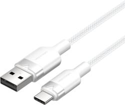 Vention USB-A 2.0/M - USB-C/M, 2m, (fehér, 3A), kábel