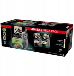 Sheba Kitten Ízválaszték 40x85g Nedves Macskaeledel Baromfi Hal Szószban