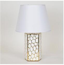 EUROLAMP Asztali lámpa 1xE14/40W/230V fehér/arany EU0581 (EU0581)