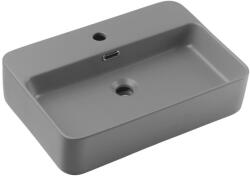 Comad COMAD TRUST 2 MATT LIGHT GREY ( E-6282 ) - Pultos mosdókagyló TRUST 55x38 cm szürke CM0044 (CM0044)