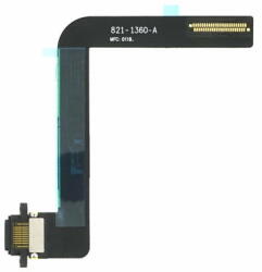 18107 Apple iPad Air / iPad 9.7 (2017) / iPad 6 (2018) töltőcsatlakozó port panel fekete (18107)