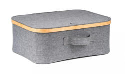 G21 Tárolódoboz G21 40 x 30 x 15 cm, bambusz, fedéllel, szürke (UBG21BAM003-1G) - ebuying