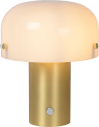 Lucide 05538/01/02 asztali kislámpa Timon 1x25W | E14 - sárgaréz, üveg, szabályozható