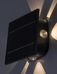 Rábalux Rabalux 98077034 LED napelemes kültéri fali lámpa Emmen | 0, 5W integrált LED forrás | 50lm | 3000-6000K