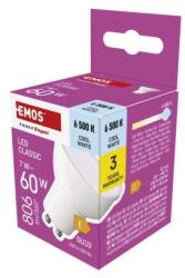 EMOS ZQ8E44 LED izzó CLASSIC | 7W integrált LED forrás | 806lm | 6500K