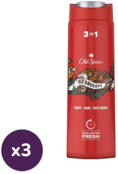 Old Spice Bearglove 3 az 1-ben tusfürdő és sampon (3x400 ml)