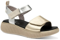 Jana női tépőzáras platformos arany ezüst kombi szandál 28765-44-992 07605