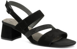 Tamaris Comfort női fekete tépőzáras bőr szandál 88318-44-001 07606