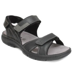 Imac férfi tépőzáras fekete bőr szandál 753270-3470-018 07570