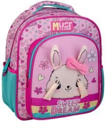 Luna Luna: Must Team nyuszis lekerekített 2 rekeszes ovis hátizsák 27x10x31cm (000586208) - jatekshop