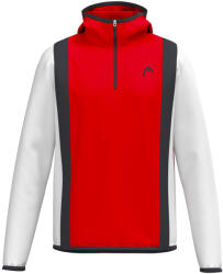 HEAD CLUB 25 TECH Hoodie Women Red/White Női melegítőfelső L