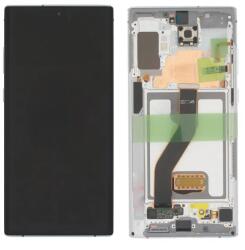 Samsung GH82-20900D Gyári Samsung Galaxy Note10 plus / Note10 plus 5G OLED kijelző érintővel Fehér kerettel előlap (GH82-20900D)