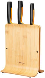 Fiskars Functional Form késblokk bambusz tartóban 3 késes (1057553)