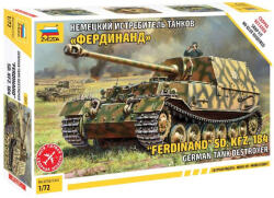 Zvezda Sd. Kfz. 184 Ferdinand Tiger German Tank Destroyer makett 1: 72 (5041)
