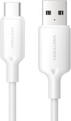 Vention USB-A 2.0/M -> USB-C/M, 2m, (fehér), kábel (CTQWH)