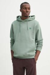Adidas pamut melegítőfelső Essential zöld, férfi, sima, kapucnis, JD2410 - zöld XL
