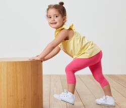 Tchibo 5 db 3/4-es leggings gyerekeknek, pink 2x pink, 1x halványzöld, 1x pasztellsárga, 1x krémfehér 50/56