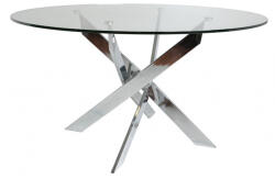 Marckeric Üveg kerek étkezőasztal Marckeric Ruth 140 cm (MR-I-4202-CR)