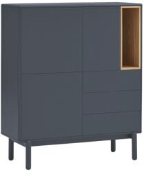 Teulat Antracitszürke lakkozott komód Teulat Corvo 100 x 40 cm (MR-15966_TE)