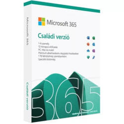 Microsoft M365 Family Hungarian EuroZone Subscr 1YR Medialess FY25H2 (EP2-32372)