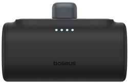 Baseus Compact 20W gyorstöltő powerbank, 5000mAh, Type-C csatlakozóval, fekete (P10068306113-00) - mzona