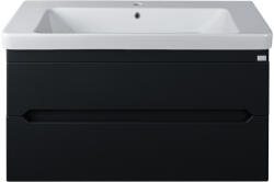  TMP SHARP 105 - FEKETE - fali fürdőszobabútor- Sanovit LUXURY 11105 mosdóval - 105 x 46 cm (400879) - butortrendelek