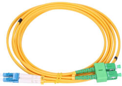 Extralink SC/APC - LC/PC, patch kábel, egymódusú, duplex, 9/125 m, 2 mm, 1, 5 m