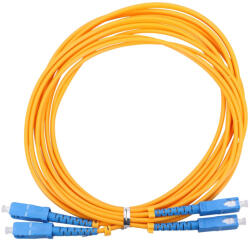 Extralink SC/UPC-SC/UPC, jelzőkábel, PVC, egy módusú, duplex, G652D, 3 mm, 1 m