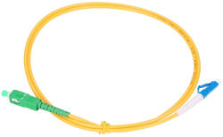 Extralink SC/APC - LC/UPC patch kábel, egymódusú, simplex, G652D, 3 mm, 1 m
