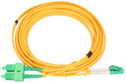 Extralink SC/APC-LC/APC patch kábel egymódusú, duplex, 9/125 m, 3 mm, 5 m