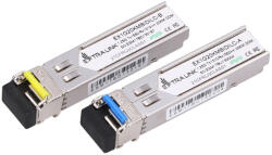Extralink SFP WDM 1, 25 G 1310/1550 nm, SFP modul, egymódusú mód, 20 km, LC, DDM, pár