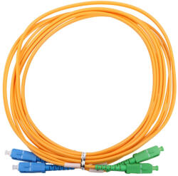 Extralink SC/APC-SC/UPC patch kábel, egymódusú, duplex, G657A1, 3 mm, 2 m