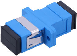 Extralink SC/UPC adapter, egymódusú, szimplex, kék