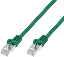 Extralink LAN patch kábel, Cat. 7 S/FTP, 15 m, 20G, árnyékolt, rézalapú, zöld színű