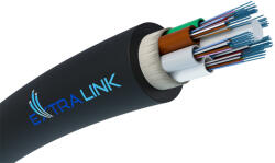 Extralink 72f, száloptikai kábel, 1, 5 kN FRP, 72 szál G652D, 10 mm, csatornában fektethető, 4 km