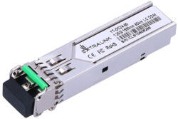 Extralink SFP 1.25G, SFP modul, 1, 25 Gbps, LC/UPC, 1550 nm, 80 km, egymódusú üzemmód, DOM