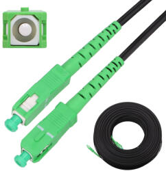 Extralink SC/APC-SC/APC flat patch kábel, drop, egymódusú, simplex, G. 657A2, 15 m