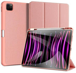 Apple iPad Pro 13 (2024 / 2025), mappa tok, Smart Case, érintőceruza tartó, Dux Ducis Domo, rózsaszín - tok-shop