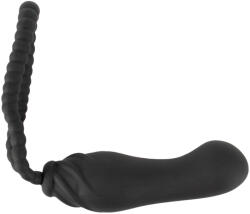  Black Velvets Perfect Fit - felcsatolható dildó (fekete) - erotikasziget